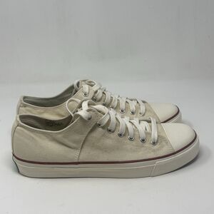 PF Flyers Bob Cousy Sneakers Mens 11 Antique White Canvas Low Top Retro Shoes